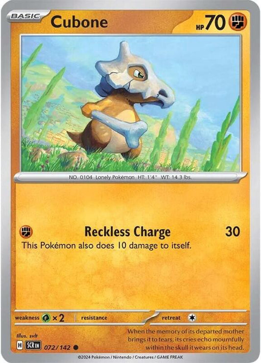Cubone 072/142 - SV07: Stellar Crown (SCR)