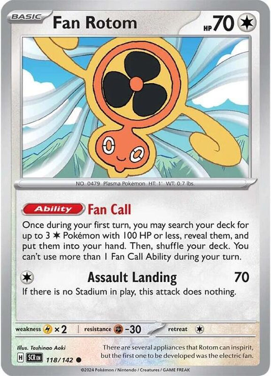Fan Rotom 118/142 - SV07: Stellar Crown (SCR)