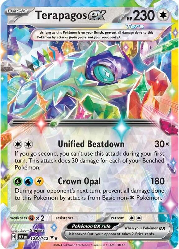 Terapagos ex 128/142 - SV07: Stellar Crown (SCR)