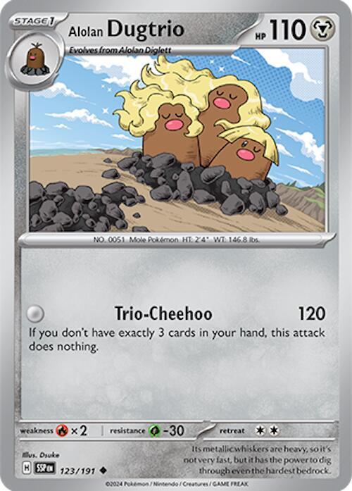 Alolan Dugtrio 123/191 - SV08: Surging Sparks (SSP)