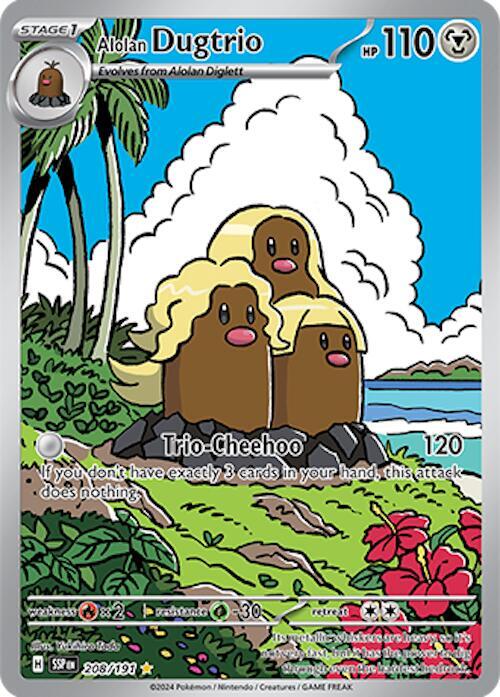 Alolan Dugtrio 208/191 - SV08: Surging Sparks (SSP)