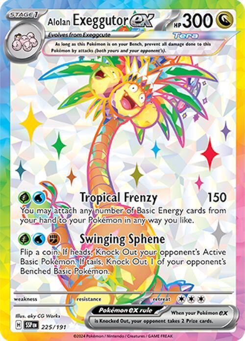 Alolan Exeggutor ex 225/191 - SV08: Surging Sparks (SSP)