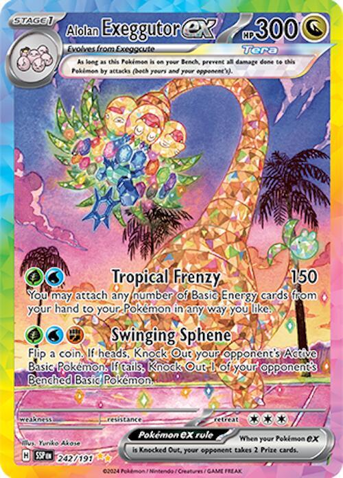 Alolan Exeggutor ex 242/191 - SV08: Surging Sparks (SSP)