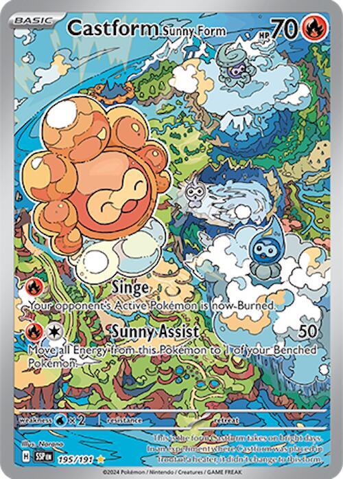 Castform Sunny Form 195/191 - SV08: Surging Sparks (SSP)