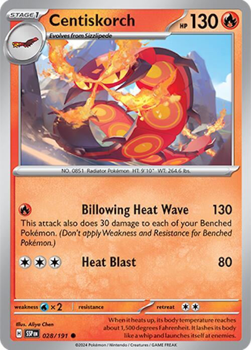 Centiskorch 028/191 - SV08: Surging Sparks (SSP)
