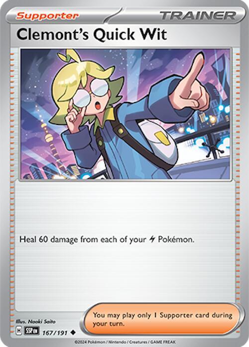 Clemont's Quick Wit 167/191 - SV08: Surging Sparks (SSP)