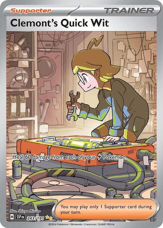 Clemont's Quick Wit 243/191 - SV08: Surging Sparks (SSP)