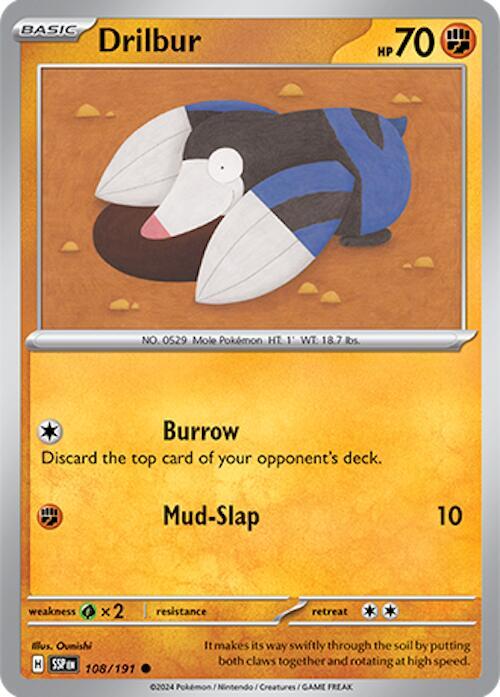 Drilbur 108/191 - SV08: Surging Sparks (SSP)
