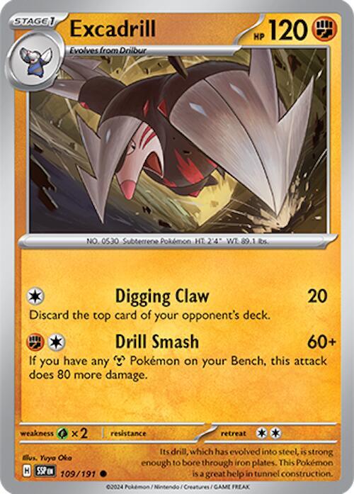 Excadrill 109/191 - SV08: Surging Sparks (SSP)