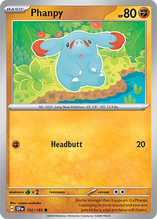 Phanpy 102/191 - SV08: Surging Sparks (SSP)