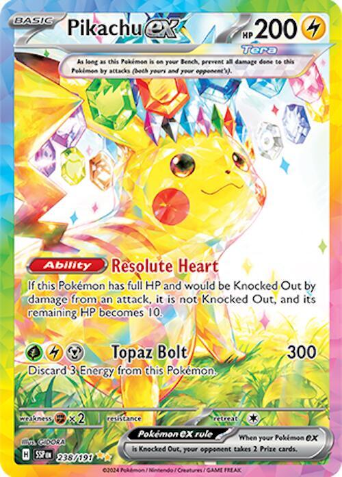 Pikachu ex 238/191 - SV08: Surging Sparks (SSP)