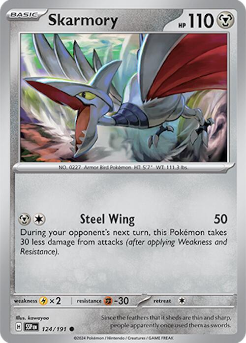 Skarmory 124/191 - SV08: Surging Sparks (SSP)