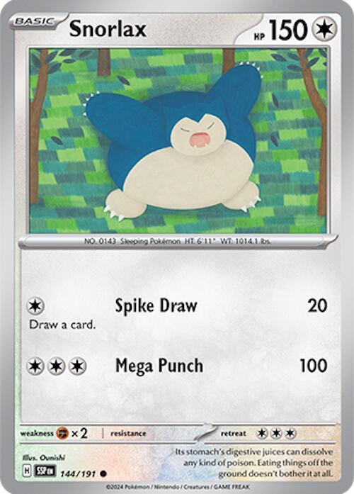Snorlax 144/191 - SV08: Surging Sparks (SSP)