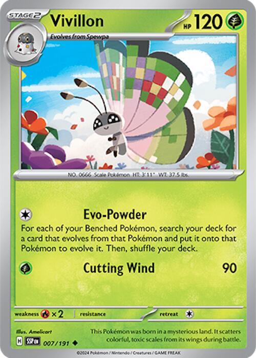 Vivillon 007/191 - SV08: Surging Sparks (SSP)