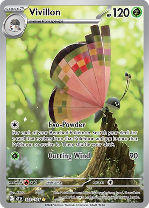 Vivillon 193/191 - SV08: Surging Sparks (SSP)