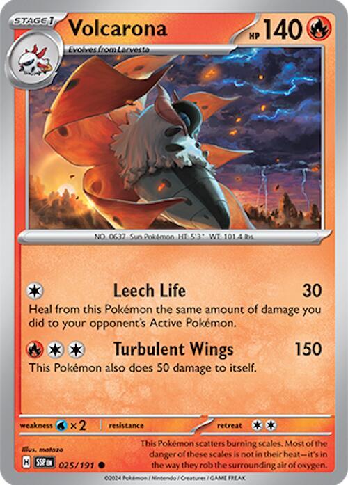 Volcarona 025/191 - SV08: Surging Sparks (SSP)