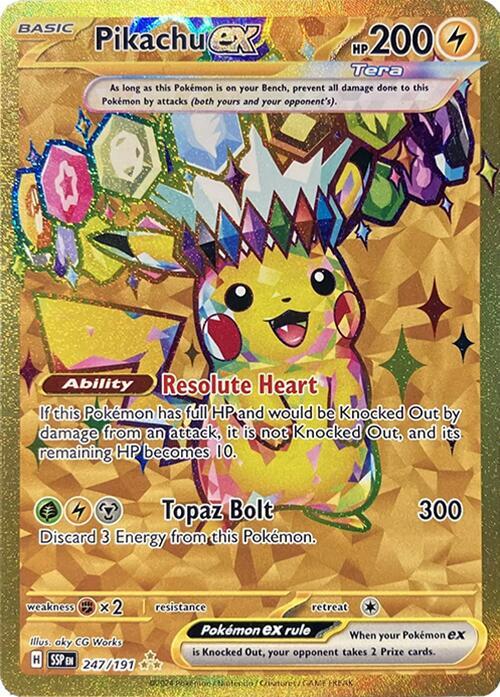 Pikachu ex 247/191 - SV08: Surging Sparks (SSP)