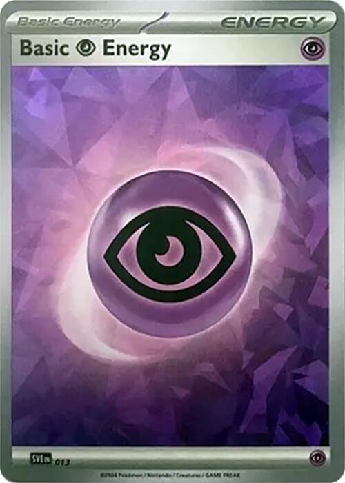 Basic Psychic Energy (Cracked Ice Holo) 013/ - SV07: Stellar Crown (SCR)