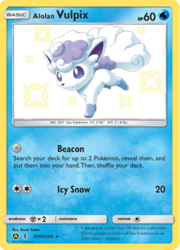 Alolan Vulpix - Hidden Fates: Shiny Vault (HIF:SV)