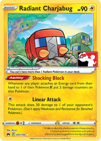 Radiant Charjabug - Prize Pack Series Cards