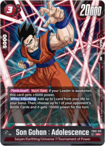 Son Gohan : Adolescence - FB02-018 - Blazing Aura (FB02)