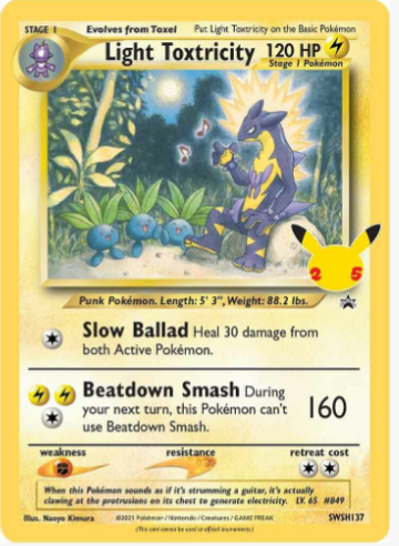 Light Toxtricity - SWSH137 - SWSH: Sword & Shield Promo Cards (SWSD)