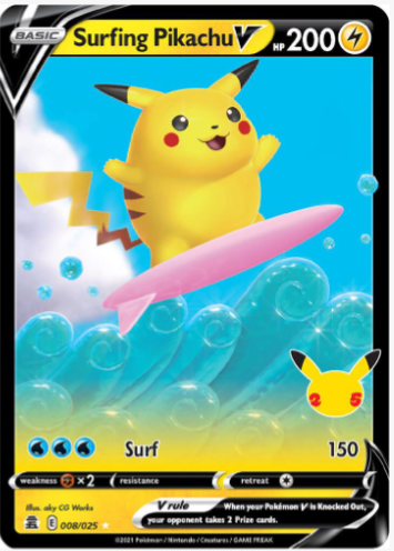 Surfing Pikachu V - Celebrations (CLB)